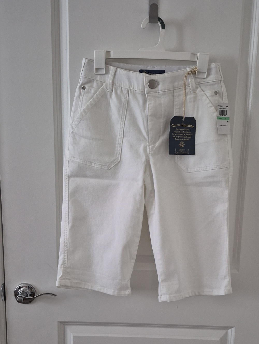 Democracy Women's White Jean Shorts